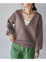 【SALE/50%OFF】【WEB限定】2WAYミラノリブ深Vネックニット coen コーエン トップス ニット ブラウン ブラック グリーン【RBA_E】[R...