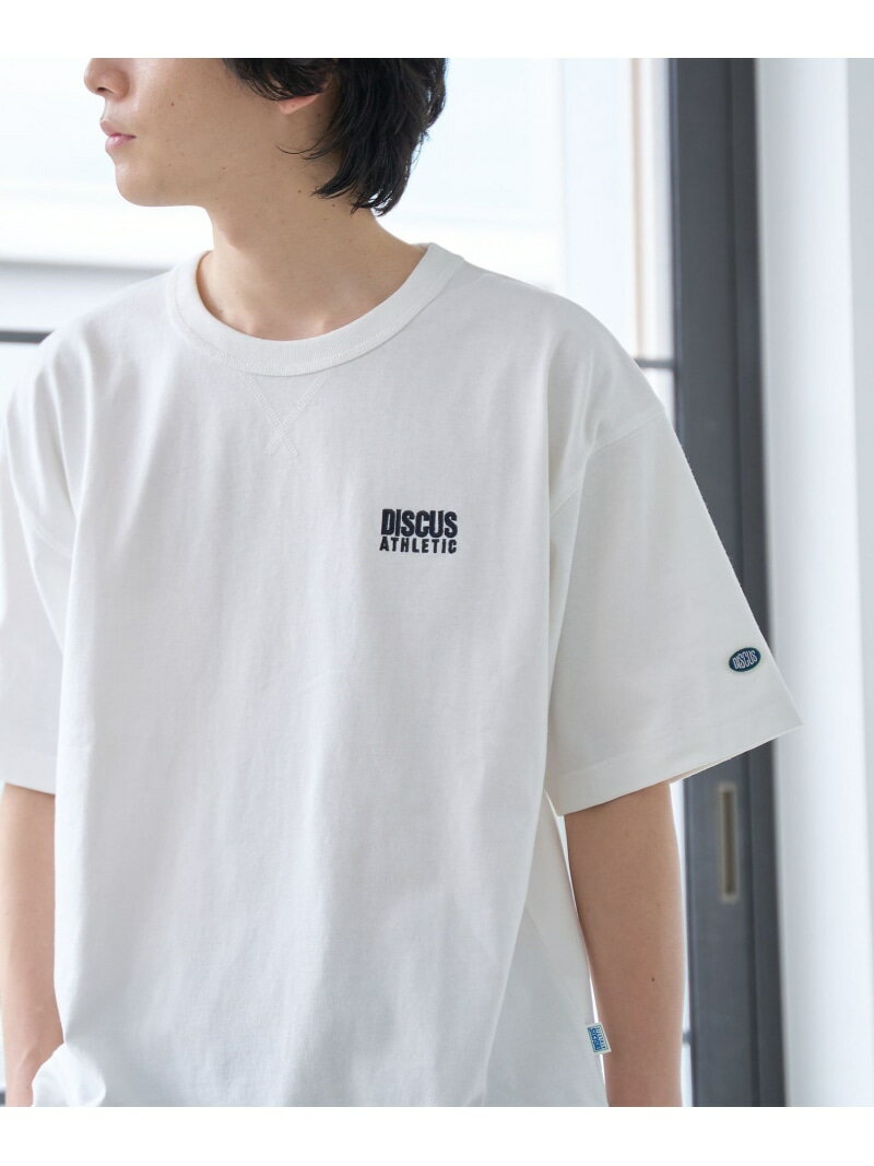 DISCUS(ディスカス)別注カレッジスウェットTシャツ coen コーエン トップス カットソー・Tシャツ グレー レッド ネイビー ホワイト ブラック【先行予約】*[Rakuten Fashion]