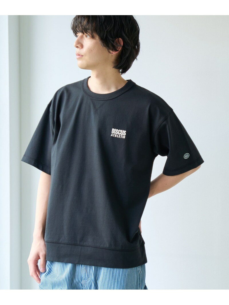 【SALE／10%OFF】DISCUS(ディスカス)別注カレッジスウェットTシャツ coen コーエン トップス カットソー・Tシャツ グレー レッド ネイビー ホワイト ブラック【RBA_E】[Rakuten Fashion]