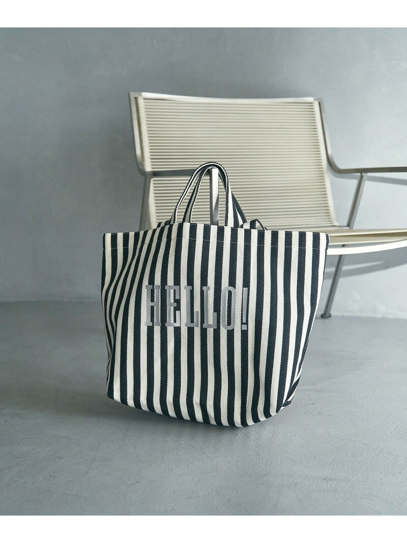 【SALE／40%OFF】HELLO ストライプビッグトートバッグ coen コーエン バッグ トー...