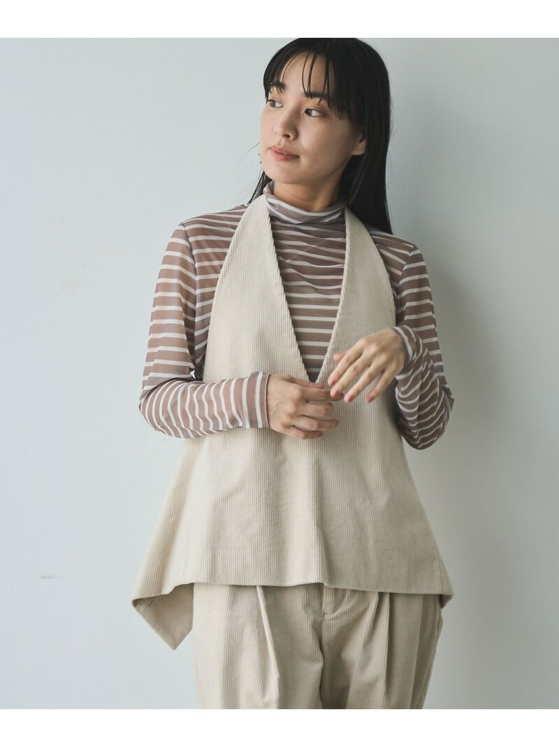 【SALE／55%OFF】コーデュロイホルターベスト RONEL コーエン トップス ベスト・ジレ ホワイト ブラウ..