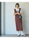 【SALE/48%OFF】イージービューティーVジャンスカ coen コーエン ワンピース・ドレス ジャンパースカート ブラック ブラウン ベージュ【RBA_E...
