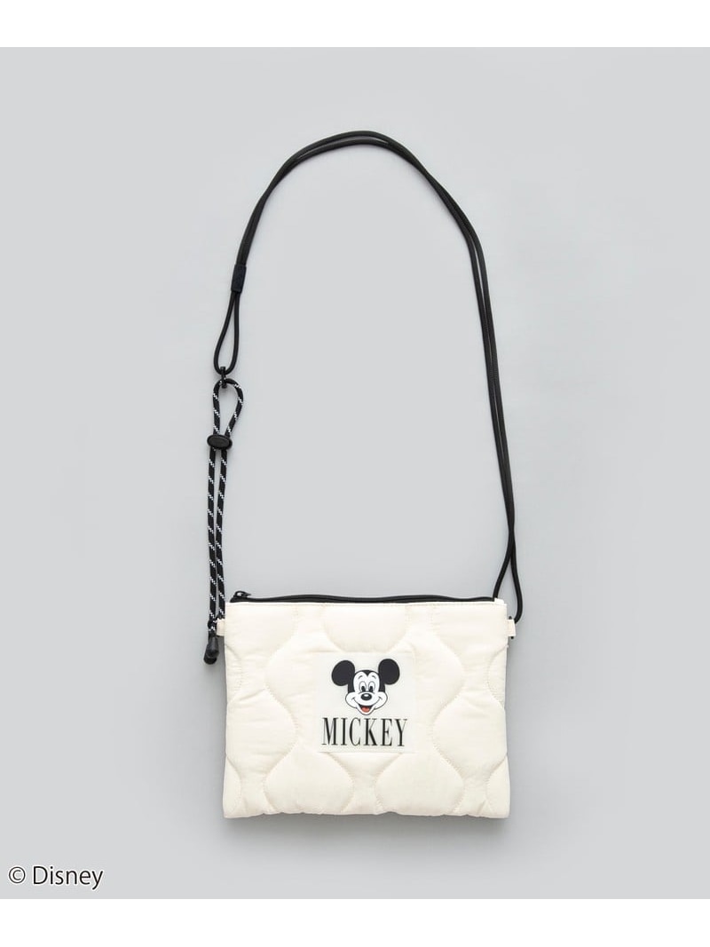 coen限定/ディズニーデザイン キルティングサコッシュ coen コーエン バッグ ショルダーバッグ ホワイト ブラック カーキ【送料無料】[Rakuten Fashion]のサムネイル