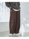 【SALE/11%OFF】ウールライクイージーカーブパンツ coen コーエン パンツ スラックス・ドレスパンツ ブラック ブラウン ベージュ【RBA_E】【送...