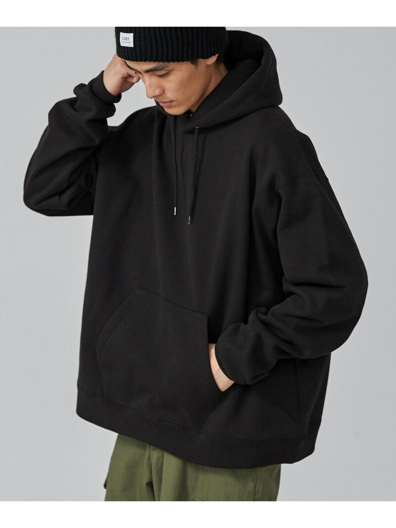ビッグシルエットヘビーウェイト裏起毛パーカー coen コーエン トップス パーカー・フーディー ホワイト ブラック【送料無料】[Rakuten Fashion]