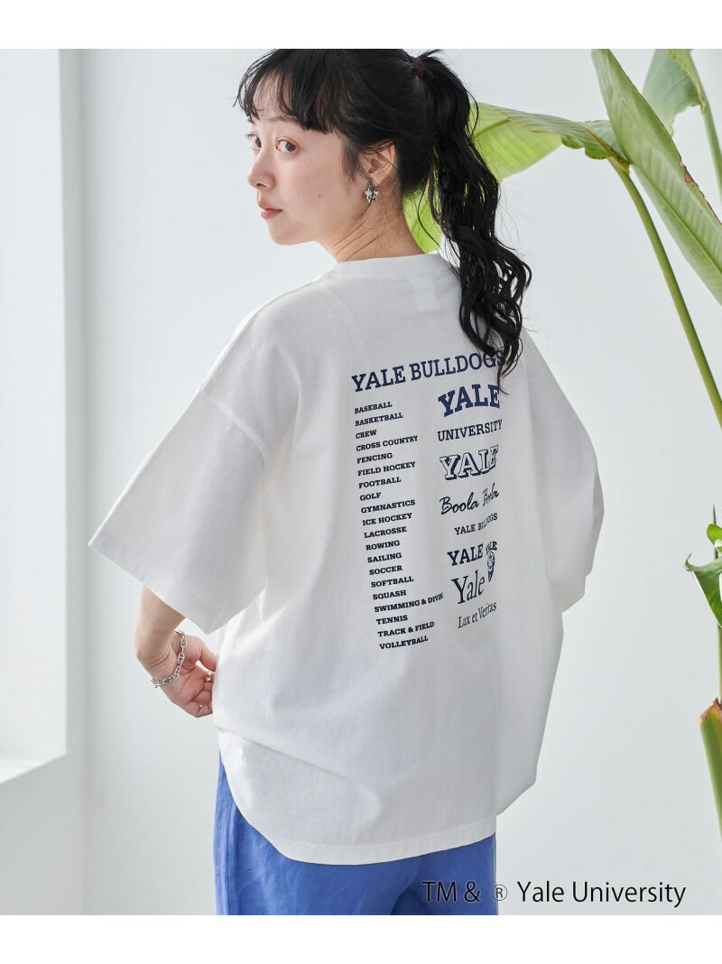 【SALE／24%OFF】YALE別注 ゆるシルエットTシャツ coen コーエン トップス カットソー・Tシャツ ブルー グレー ホワイト【RBA_E】[Rakuten Fashion]