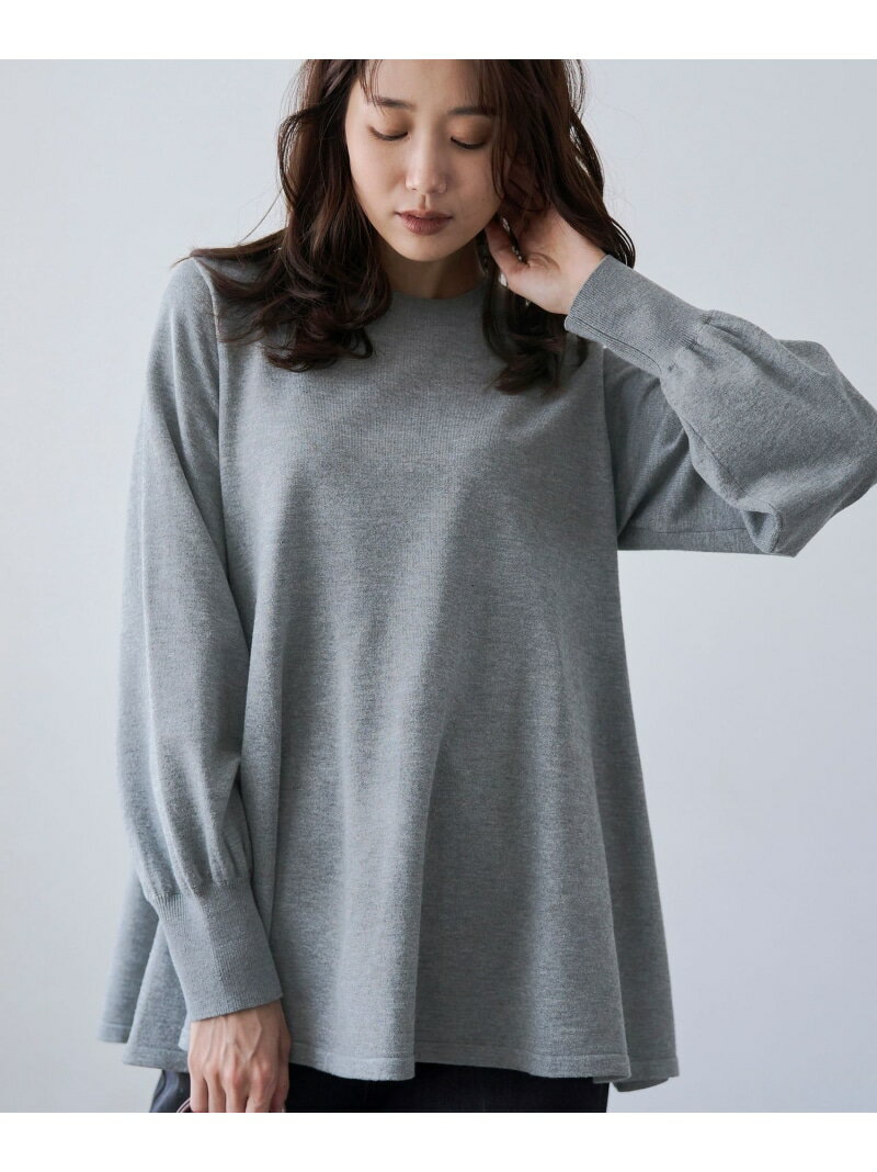 【SALE／34%OFF】ハイゲージペプラムロングスリーブニット RONEL コーエン トップス ニット グレー ブラック ブルー【RBA_E】【送料無料】[Rakuten Fashion]のサムネイル