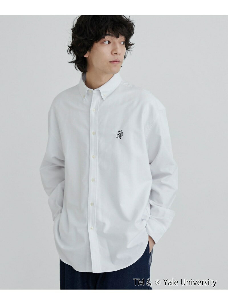 【SALE／35 OFF】YALE別注ワンポイント刺繍ネルシャツ coen コーエン トップス シャツ ブラウス ブラック ホワイト【RBA_E】 Rakuten Fashion