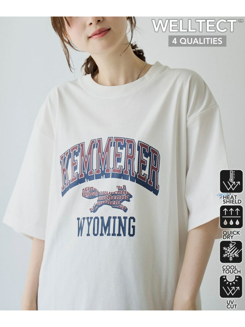 【UVカット・接触冷感・吸水速乾・遮熱性】Penneys * WELLTECT 別注プリントTシャツ coen コーエン トップス カットソー・Tシャツ ホワイト ベージュ ブラック【先行予約】*[Rakuten Fashion]