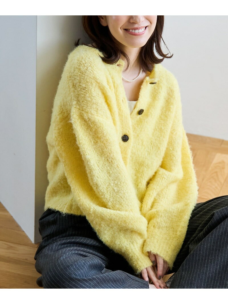 【SALE／10%OFF】ブークレ2wayニット coen コーエン トップス ニット ピンク イエロー ブラック グレー【RBA_E】[Rakuten Fashion]のサムネイル