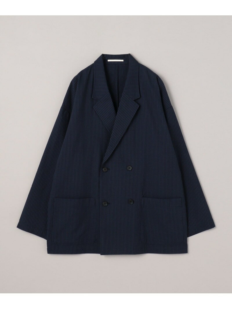 【SALE／40%OFF】シアサッカーダブルジャケット coen コーエン ジャケット・アウター テーラードジャケット・ブレザー ホワイト ネイビー【RBA_E】【送料無料】[Rakuten Fashion]