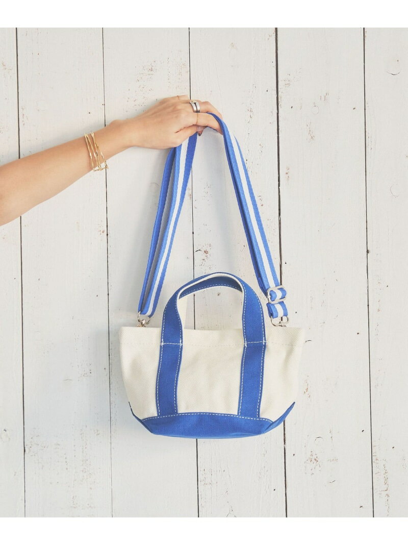 【SALE／55%OFF】2WAYキャンバスミニトートバッグ coen コーエン バッグ トートバッグ ホワイト レッド ネイビー【RBA_E】[Rakuten Fashion]のサムネイル