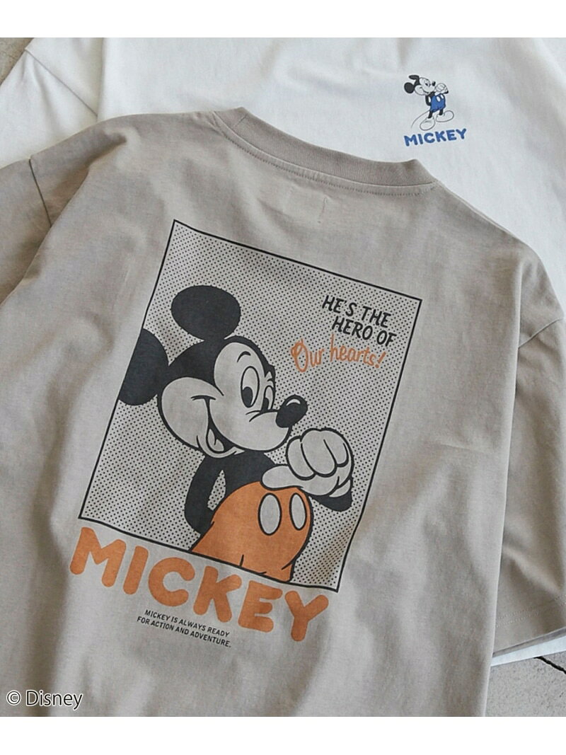 【SALE／16%OFF】coen限定/Disney(ディズニー)バックプリントTシャツ coen コーエン トップス カットソー・Tシャツ ホワイト ブラック ベージュ【RBA_E】[Rakuten Fashion]
