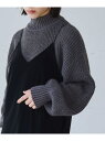 【SALE/33%OFF】MIXラメハイネックアゼ編みニット(WEB限定カラー) coen コーエン トップス ニット ピンク グリーン グレー ホワイト ブラ...