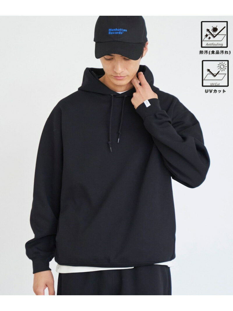 楽天coen【SALE／10％OFF】クリーンプラススウェットプルオーバーパーカー【防汚（食品汚れ）,UVカット】 coen コーエン トップス パーカー・フーディー グレー ブラック【RBA_E】【送料無料】[Rakuten Fashion]