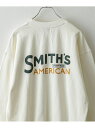 コーエン 服 メンズ 【SALE／30%OFF】SMITH'S(スミス)別注ロゴプリントスウェット coen コーエン トップス スウェット・トレーナー ホワイト グレー ネイビー【RBA_E】[Rakuten Fashion]