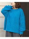 【SALE/32%OFF】【フワ軽あったか】ブークレボートネックニット coen コーエン トップス ニット ピンク グリーン グレー ネイビー オレンジ ブル...