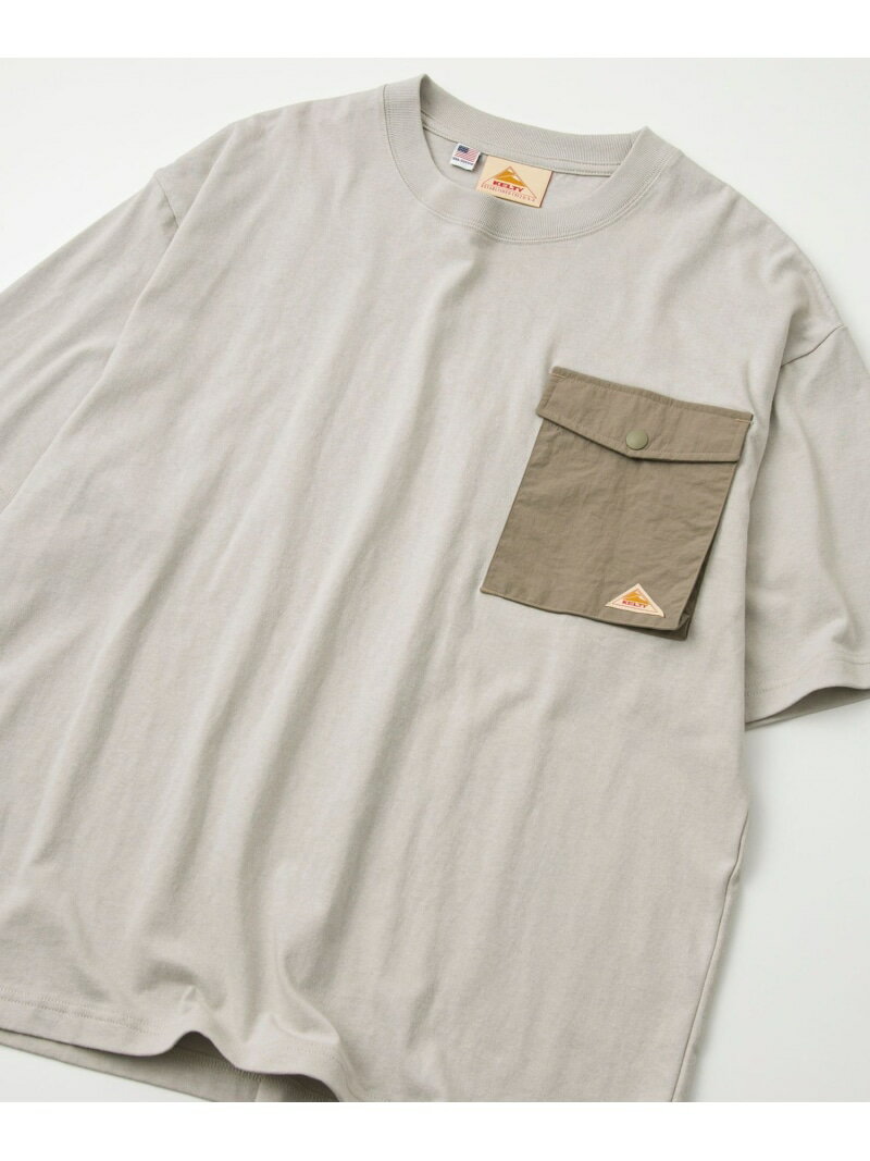 【SALE／50%OFF】KELTY(ケルティ)別注フラップポケット切替Tシャツ coen コーエン トップス カットソー・Tシャツ グレー ブラック ホワイト【RBA_E】[Rakuten Fashion]のサムネイル