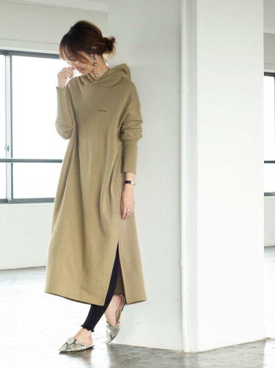 楽天市場 Rakuten Fashion Sale 30 Off 1m トンプキン裏毛パーカースウェットワンピース Coen コーエン ワンピース シャツワンピース ベージュ カーキ Rba E 送料無料 Coen