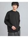 【SALE/50%OFF】メランジダンボールクルーネックカットソー coen コーエン トップス スウェット・トレーナー グレー ホワイト ブラック【RBA_E...