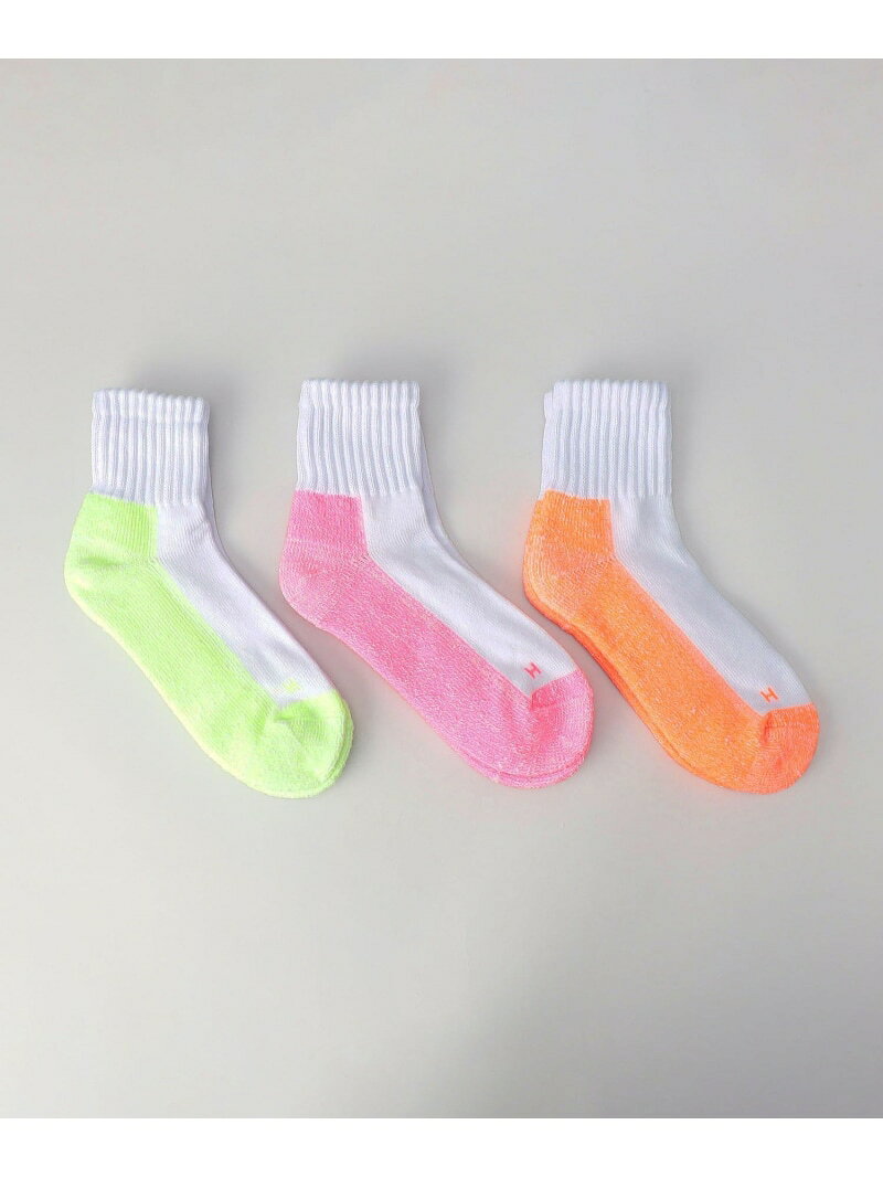 Healthknit(ヘルスニット)底カラークルーソックス【3足セット】 coen コーエン 靴下・レッグウェア 靴下[Rakuten Fashion]