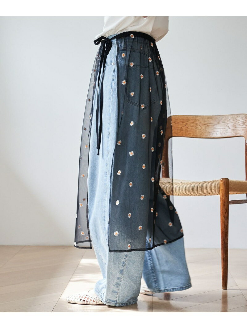 【SALE/40%OFF】フラワーモチーフチュ...の紹介画像3