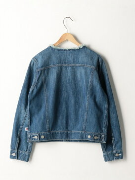 [Rakuten Fashion]【SALE／10%OFF】【WEB限定追加生産】USAコットンデニムノーカラーGジャン coen コーエン コート/ジャケット デニムジャケット ネイビー【RBA_E】【送料無料】