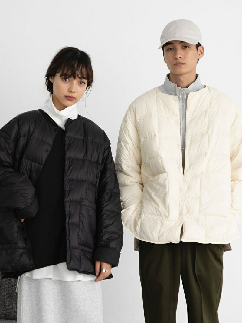 【WEB限定】FEELING MADE/ TAION(タイオン)別注 800flpダウンコート リバーシブル ミディアム FEELING MADE コーエン コート/ジャケット ダウンジャケット ブラック ホワイト【送料無料】[Rakuten Fashion]のサムネイル