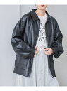 コーエン 服 レディース 【SALE／10%OFF】フェイクレザービッグジャケット coen コーエン ジャケット・アウター その他のジャケット・アウター ブラック ブラウン【RBA_E】【送料無料】[Rakuten Fashion]