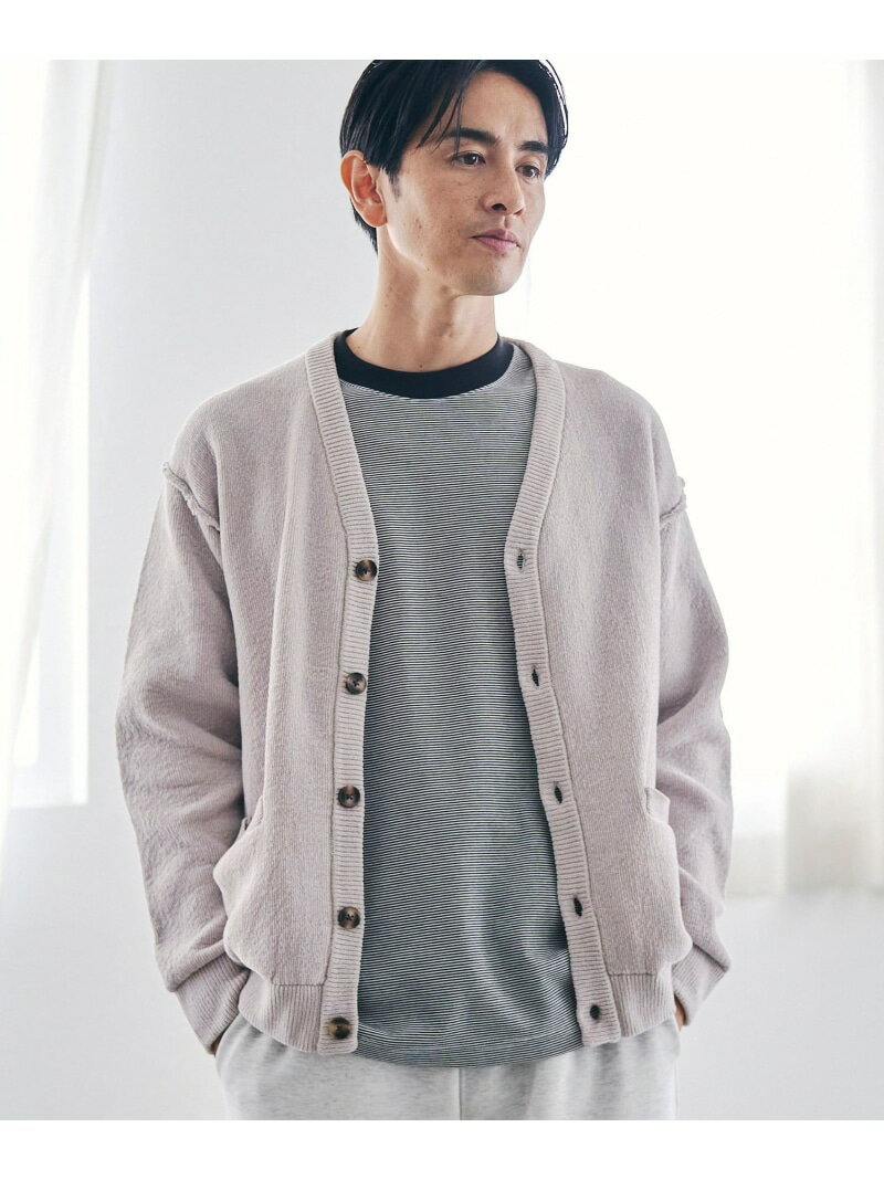 【SALE／40%OFF】ソフトタッチモールニットカーディガン coen コーエン トップス カーディガン ホワイト グレー【RBA_E】[Rakuten Fashion]