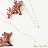 10金 ダイヤネックレス Marearich マレアリッチ ホールダイヤ ネックレス ダイヤ一粒ネックレス k10 k10ネックレス necklace 上品 通学 通勤 かわいい 大人かわいい＜ダイヤネックレス 40cm＞