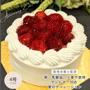 卵 乳製品 小麦 ナッツ類不使用 4号 アレルギー対応 苺 デコレーション ケーキ 飾りあり 管理栄養士監修 アレルギー対応 ファーストバースデー 誕生日ケーキ 1歳 2歳 赤ちゃん お取り寄せ 送料無料