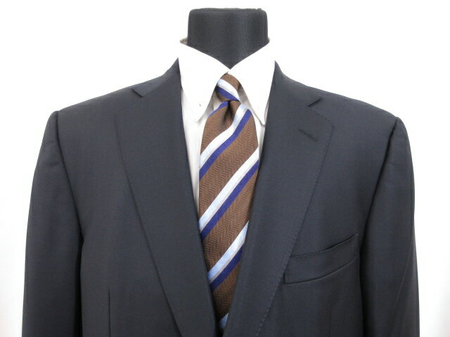 現金特価 アルフレッドダンヒル Alfred Dunhill St James Fit シングル2ボタンスーツ メンズ Size54r 濃いめのネイビー 無地 伊製 7ms9028 楽天1位 Www Linkschool Co Uk