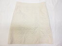 超美品【JEANASIS ジーナシス】JS050787MC キルティングミニスカート 台形スカート (レディース) sizeM オフホワイト □17LF3689...