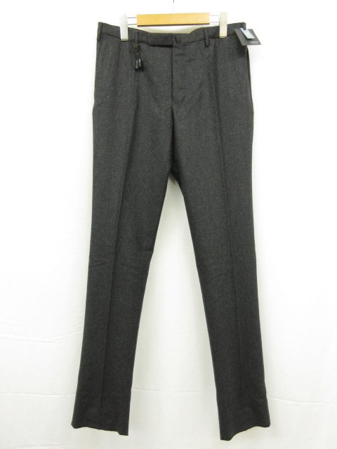 未使用 【インコテックス INCOTEX】 1AT030 1721E 920 定価49500円 Super100’s ウールスラックス パンツ (メンズ) 54 グレー□10SLP0258□【中古】