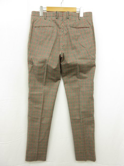 未使用 【インコテックス INCOTEX】 1T0030 4515J 030 定価49500円 CLOUD COTTON スラックス パンツ (メンズ) 48 チェック柄□10SLP0276□　【中古】