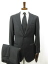 極美品【RING JACKET MEISTER リングヂャケットマイスター】 3B段返りスーツ (メンズ) size46 灰系 ストライプ柄 RT020F56B...