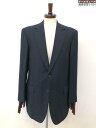 【チェスターバリー CHESTER BARRIE】742J5999 モヘア×絹混 シングル2ボタン 織柄 ジャケット (メンズ) 100AB7 ネイビー系 ◇17MJ0492◇【中古】