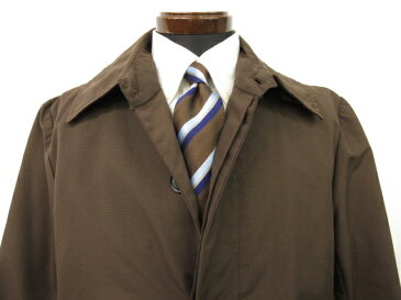 超美品 【0cm3 ゼロリッポウセンチメートル】 コットン素材 ステンカラーコート (メンズ) 薄手 ブラウン sizeM 春先に♪ ●3MW1238●【中古】