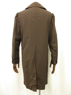 超美品 【0cm3 ゼロリッポウセンチメートル】 コットン素材 ステンカラーコート (メンズ) 薄手 ブラウン sizeM 春先に♪ ●3MW1238●【中古】