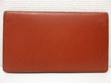 【ルイヴィトン LOUISVUITTON】 エピ 長財布 小銭入れなし (メンズ/レディース) ブラウン □1LE2682 【中古】