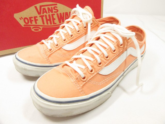 【バンズ VANS】 Style36slim T375 オールドスクール ローカットスニーカー シューズ (レディース) 22.5 コーラル VN-0XI8FRI ◇QQQ18LZ3432　【中古】