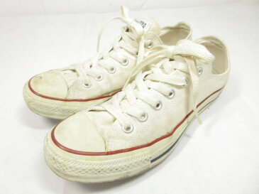【コンバース CONVERSE】 M9165 ALL STAR ローカットスニーカー シューズ (レディース) size25.5 オフホワイト系 ◇8LZ3442◇ 【中古】