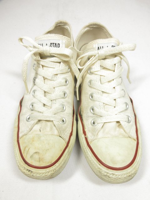 【コンバース CONVERSE】 M9165 ALL STAR ローカットスニーカー シューズ (レディース) size25.5 オフホワイト系 ◇8LZ3442◇　【中古】