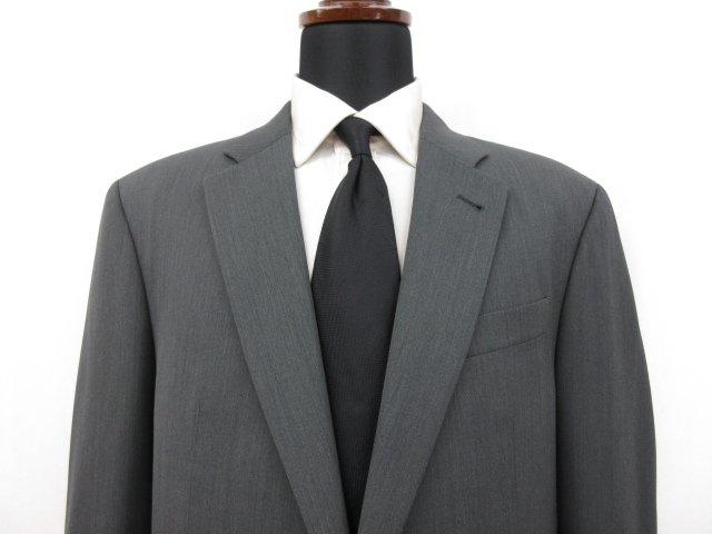 未使用 【エンポリオアルマーニ EMPORIO ARMANI】 G LINE 2ボタン スーツ (メンズ) size54 チャコールグレー 無地 1ZVGBA WS819 ●27EMP064　【中古】