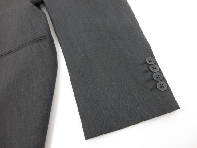 未使用 【エンポリオアルマーニ EMPORIO ARMANI】 G LINE 2ボタン スーツ (メンズ) size54 チャコールグレー 無地 1ZVGBA WS819 ●27EMP064　【中古】