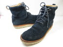 美品 【ロックポート ROCKPORT】 K62909 UNION STREET スエードレザー レースアップブーツ 紳士靴 (メンズ) size26.5 紺 ■18MZA4425■　【中古】