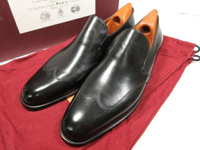 未使用品 【ジョンロブ パリロブ JOHN LOBB】 ワーウィック 最高級ビスポーク ウイングチップ スリッポ..