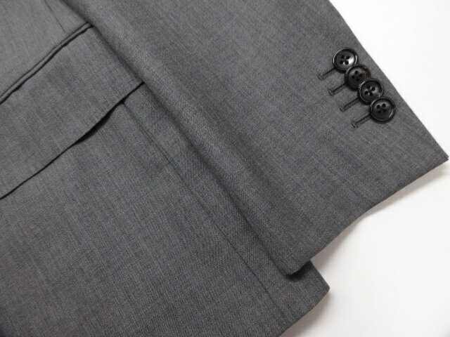極美品【ユナイテッドアローズUNITEDARROWS】オーダー品LASSIEREMILLS生地2ボタン3ピーススーツ(メンズ)グレー◇10HR1528◇【中古】