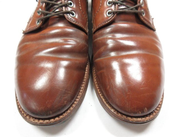 【オールデン ALDEN】 バーニーズニューヨーク別注 4564H コードバン レースアップブーツ 靴 (メンズ) size8.5C ウイスキー ◇8MZA0307◇【中古】